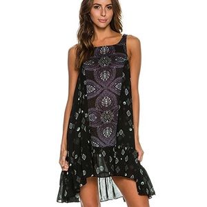 Free People Charcoal Combo Annka Slip Dress